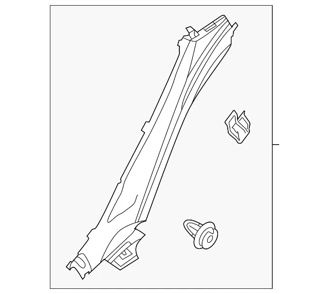 Lower Quarter Trim - Passenger Side (RH) - Kia (85895-J6000RBQ)