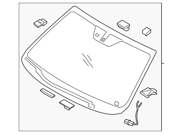 Windshield - Kia (86110-C6120)