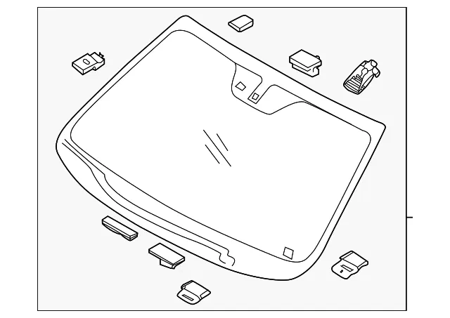 Windshield - Kia (86110-C6190)