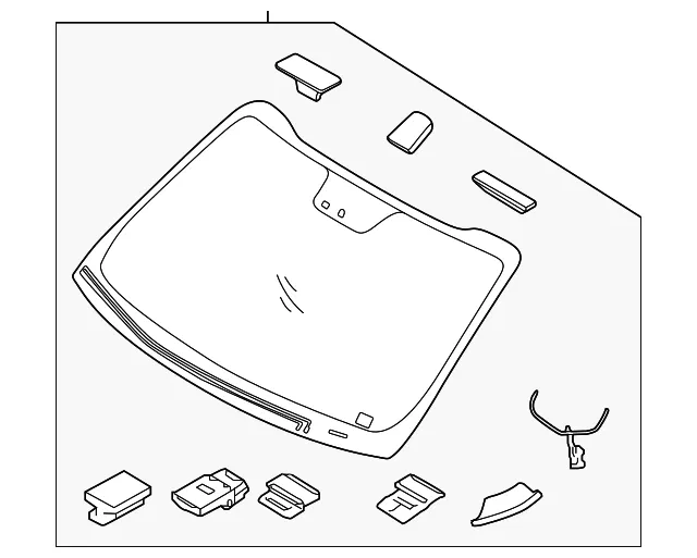 Windshield - Kia (86111-D9100)