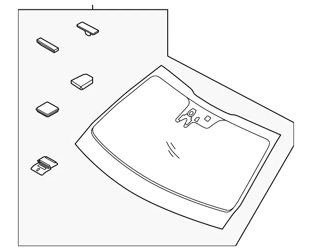 Windshield - Kia (86111-F6610)
