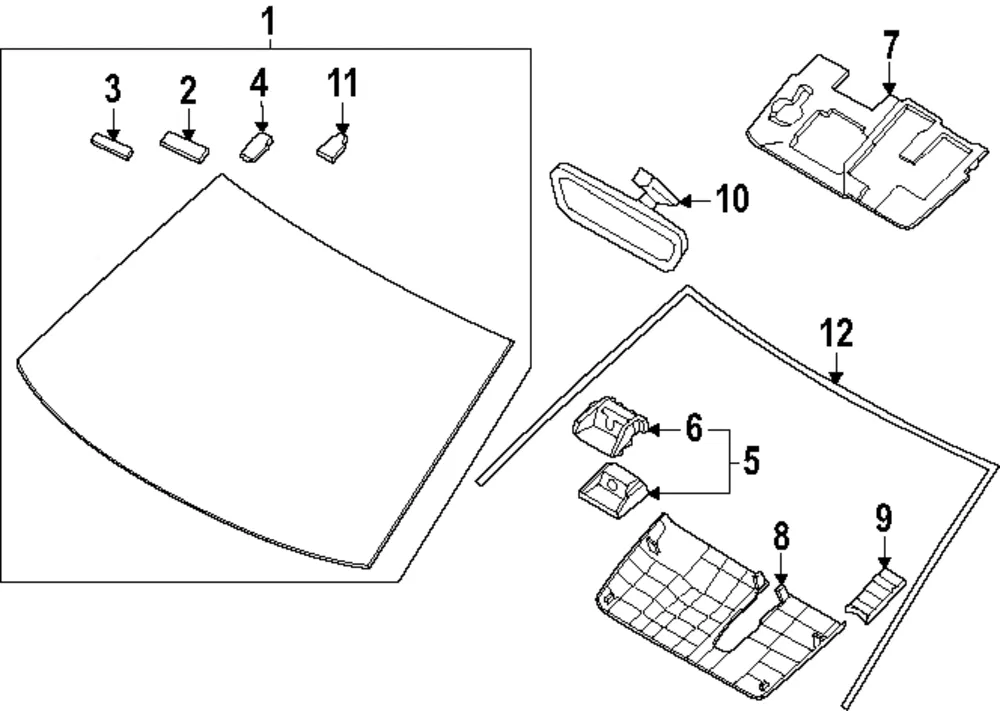 Reveal Molding - Kia (86120-GG000)