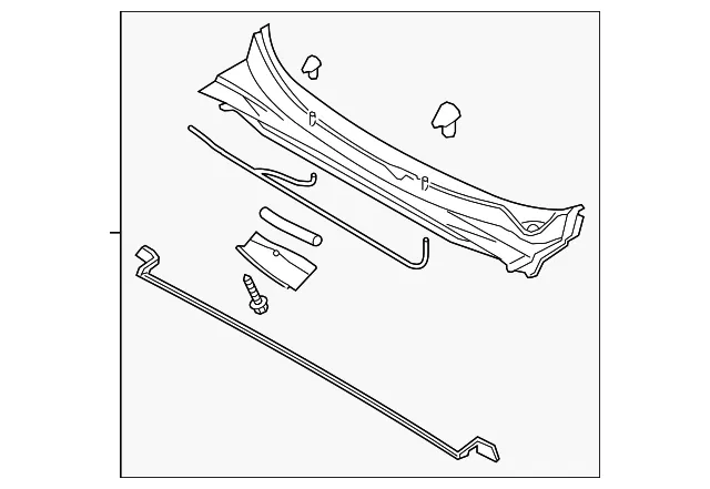 Cowl Grille - Kia (86150-1U500)