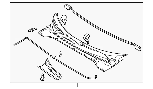 Cowl Grille - Kia (86150-B2000)