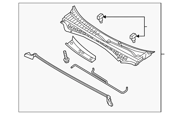Cowl Grille - Kia (86150-D5000)