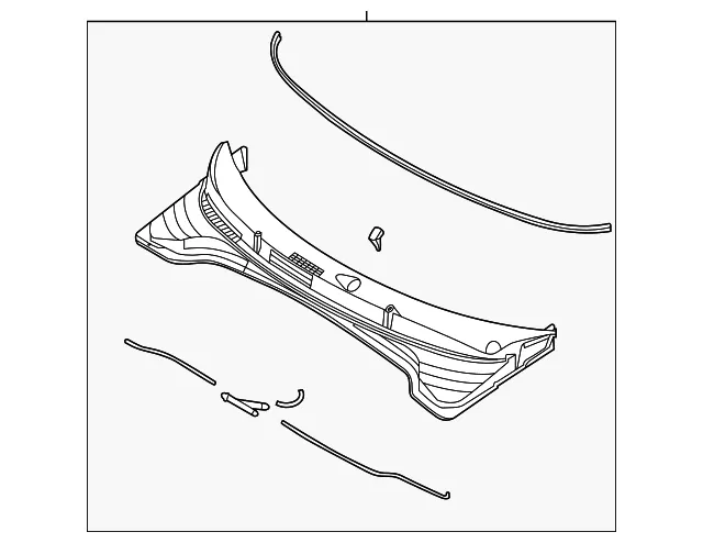 Cowl Grille - Kia (86150-K0000)