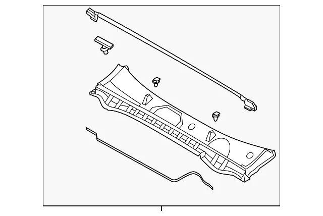 Cowl Grille - Kia (86150-L3500)