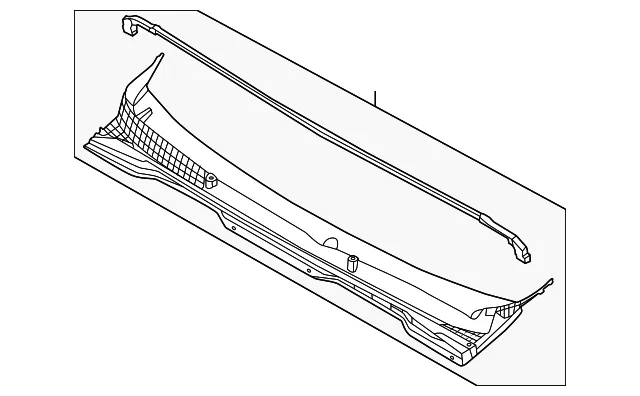 Cowl Grille - Kia (86150-R0500)