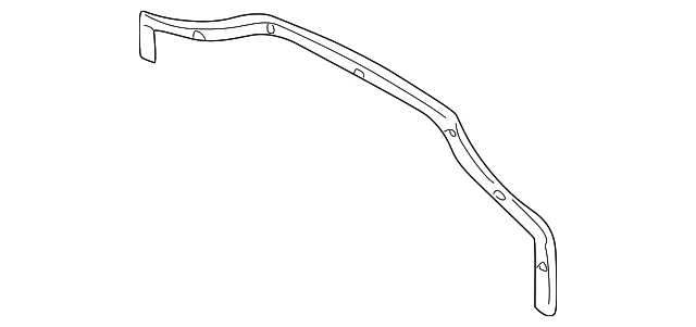Convertible Top Stowage Compartment Lid Extension Weatherstrip - Volvo (8618968)