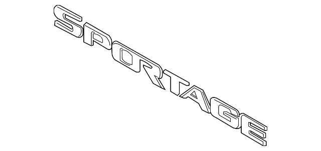 Nameplate - Kia (86310-1F000)