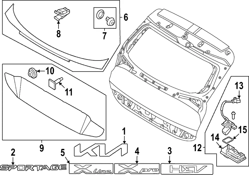 Nameplate - Kia (86310-P1500)