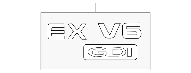 Nameplate - Kia (86311-1U500)