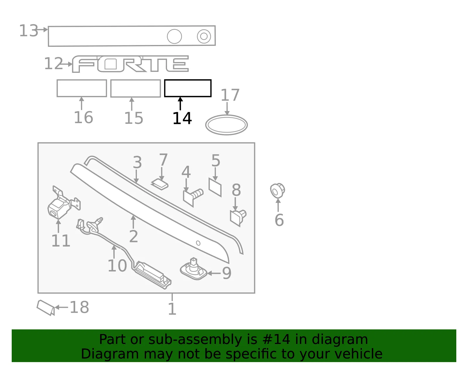 Nameplate - Kia (86313-1M000)