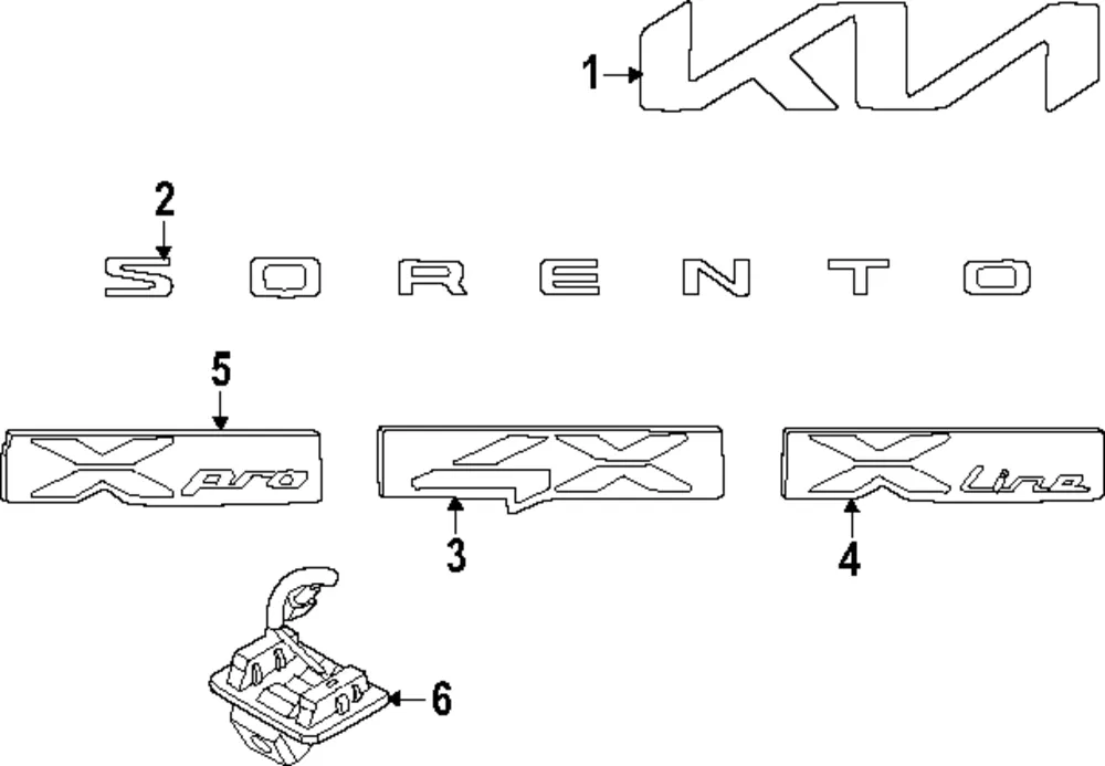 Nameplate - Kia (86315-R5800)