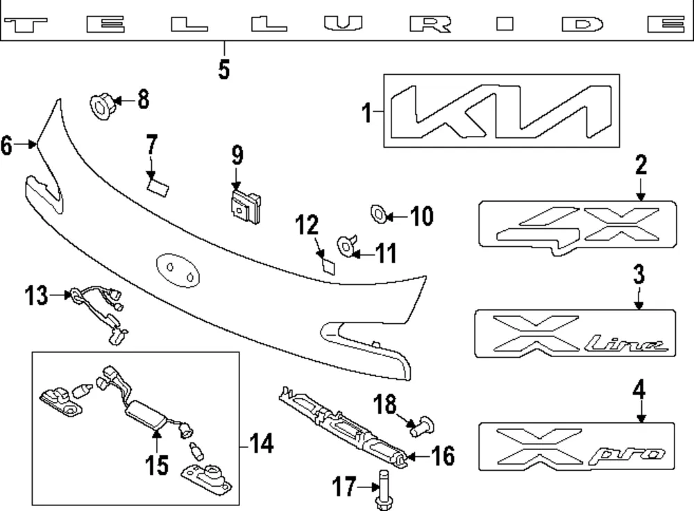 Nameplate - Kia (86316-S9600)