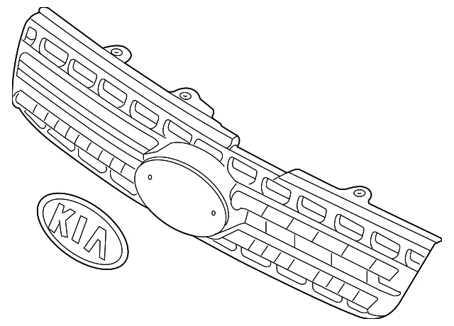Grille Assembly - Kia (86350-1F031)