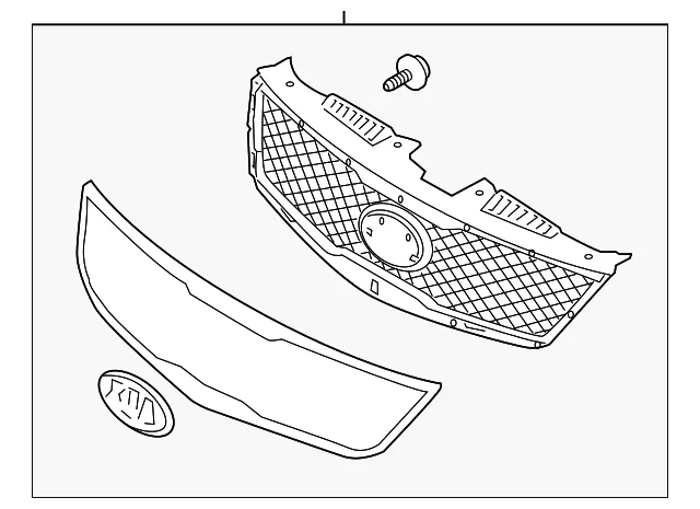Grille Assembly - Kia (86350-1M600)