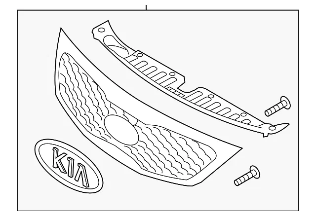Grille Assembly - Kia (86350-1U700)
