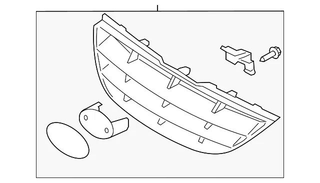 Grille Assembly - Kia (86350-2F400)