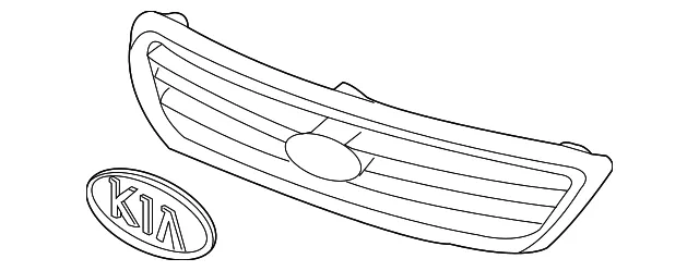 Grille Assembly - Kia (86350-2G100)