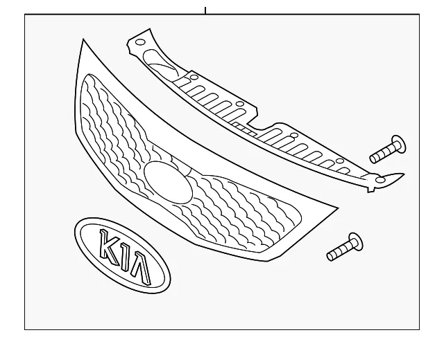 Grille Assembly - Kia (86350-2P000)