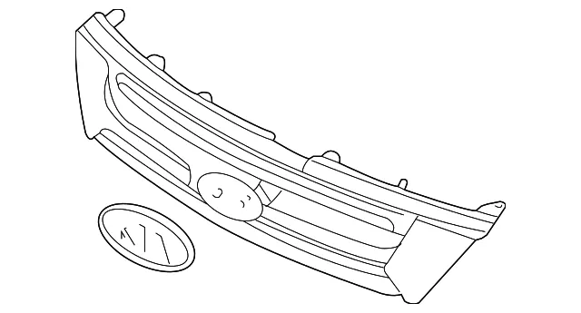 Grille - Kia (86350-4D001)