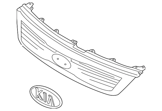 Grille - Kia (86350-4D800)