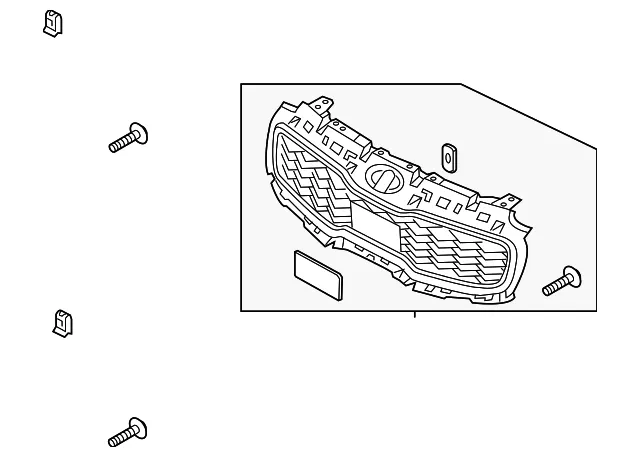 Grille Assembly - Kia (86350-D9520)