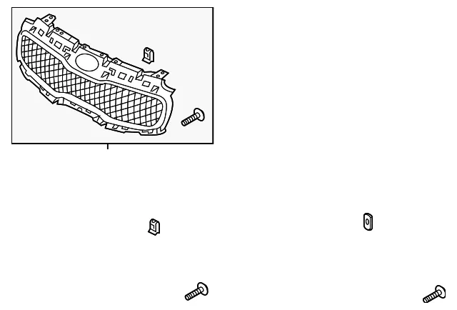 Grille Assembly - Kia (86350-D9600)