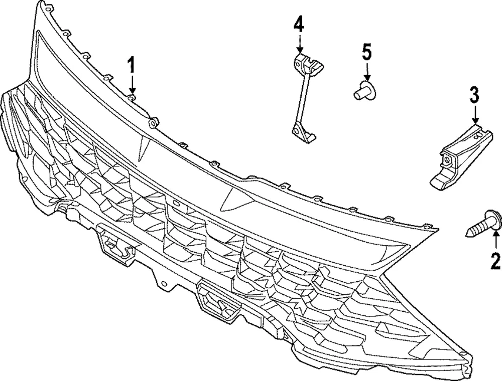 Grille - Kia (86350-DW020)