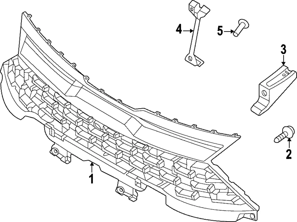 Grille - Kia (86350-P1FB0)