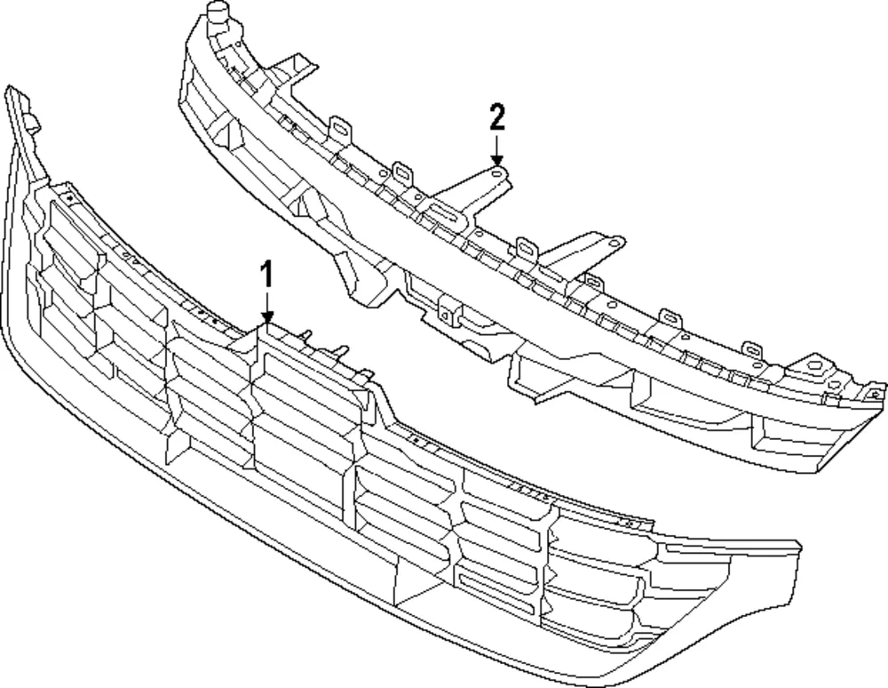 Grille Assembly-Radiator - Kia (86350-Q5ZB0)