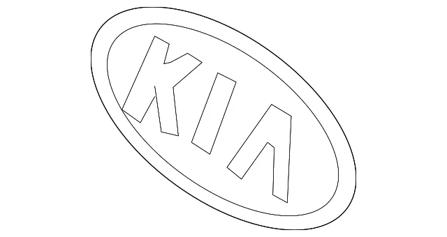 Nameplate - Kia (86353-1F020)