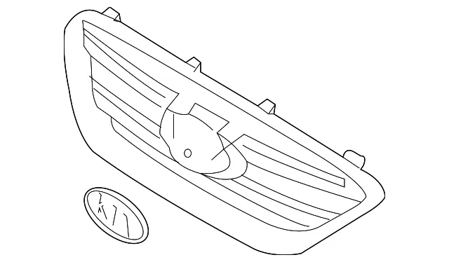 Grille Assembly - Kia (86380-1D001)