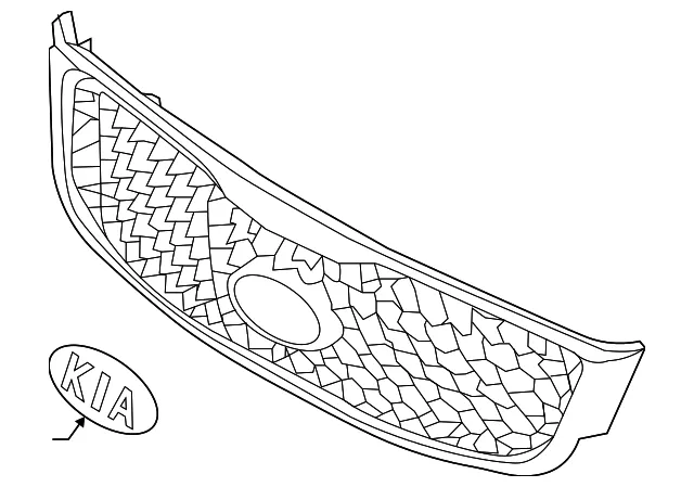 Grille - Kia (86380-C6000)