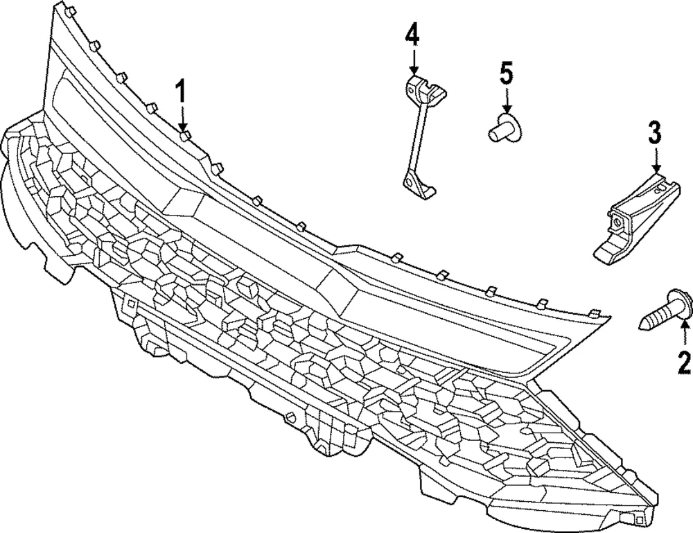 Grille - Kia (863A0-DWEA0)