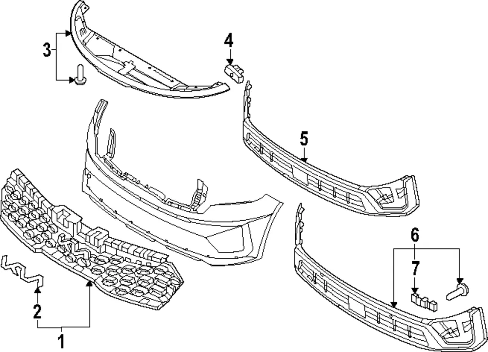Upper Grille - Kia (863A0-R5810)