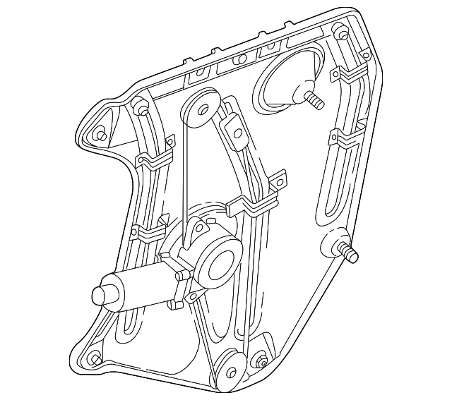Window Regulator - Passenger Side (RH) - Volvo (8643042)