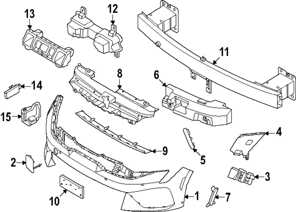 Bumper Cover - Kia (86510-L2DB0)