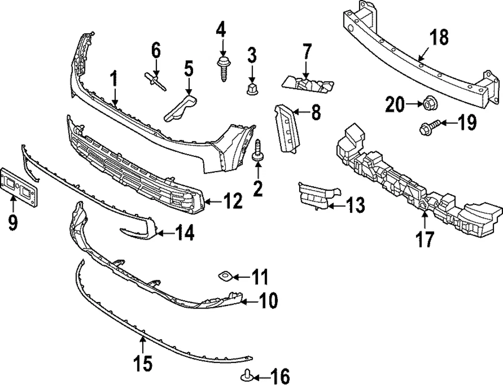 Bumper Cover - Kia (86511-DWEA0)