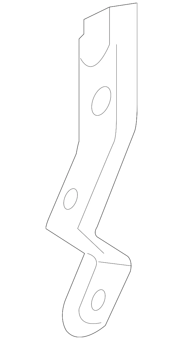 Hinge Pillar Lower Bracket - Driver's Side (LH) - Volvo (8652403)