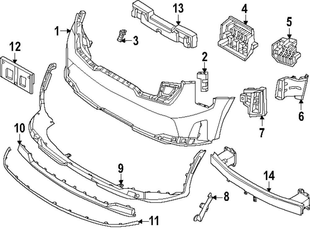 Bumper Bracket - Kia (86527-R5JA0)