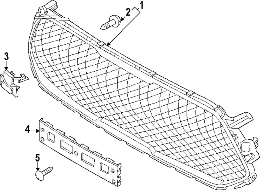 Bumper Grille - Kia (86530-K0GA0)
