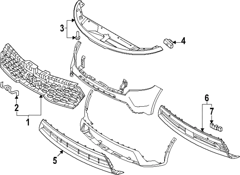 Lower Grille - Kia (86530-R5021)