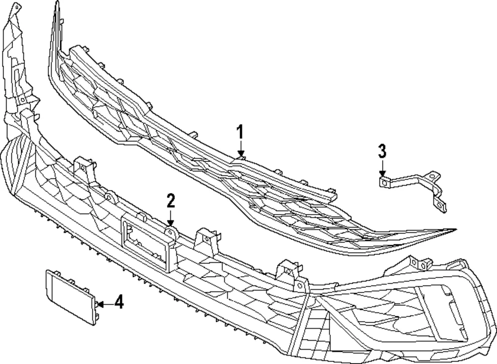 Lower Grille - Kia (86531-L2CC0AHV)