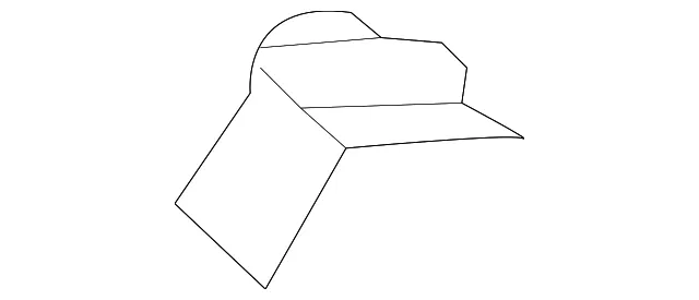 Outer Molding Bracket - Driver's Side (LH) - Kia (86553-G5000)