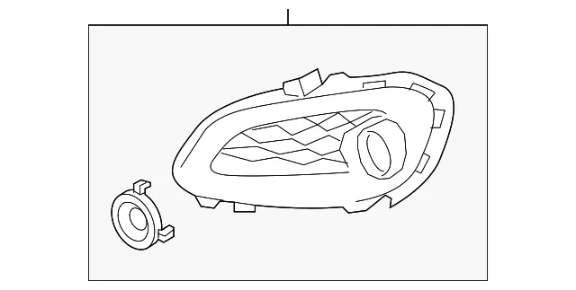 Lower Grille - Kia (86584-1W200)