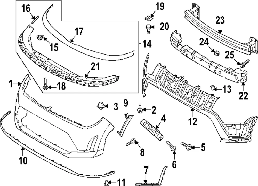 Bumper Guard - Kia (86597-K0BB0)