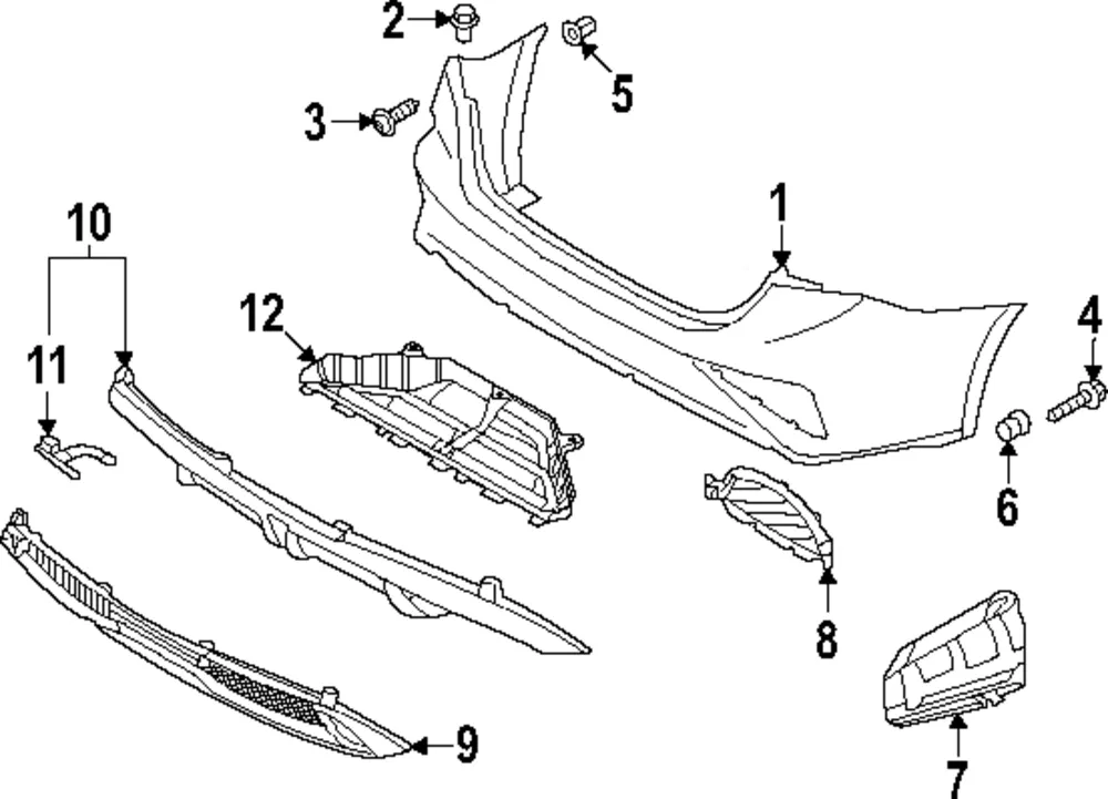 Bumper Cover - Kia (86611-M7EB0)