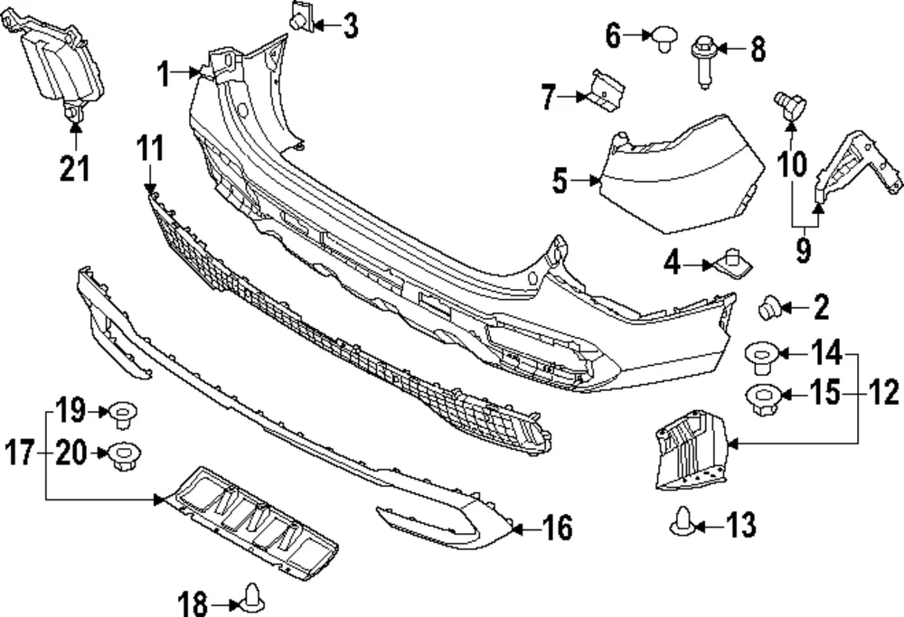 Bumper Cover - Kia (86612-DWEA0)